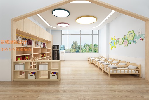 银川培华幼儿园设计装修效果图方案|银川幼儿园设计装修公司