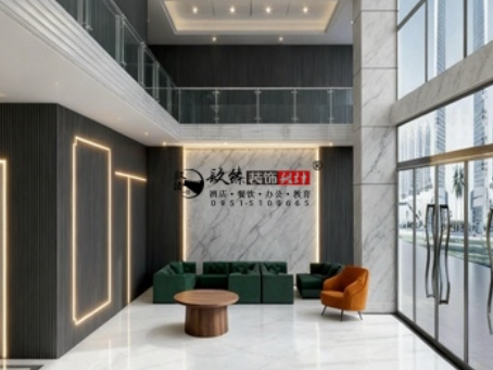 银川装修公司|银川创想办公楼装修设计效果方案鉴赏